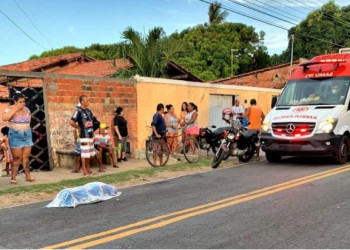 Ciclista morre após ser atropelada por caçamba em Parnaíba